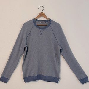 Vince - Long Sleeve Sweater - Cotton Cashmere - Chambray Blue - Size Medium